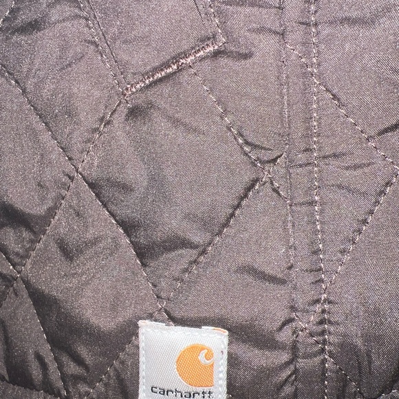 CARHARTT QUILTED WOMENS JACKET S BROWN - Picture 6 of 9